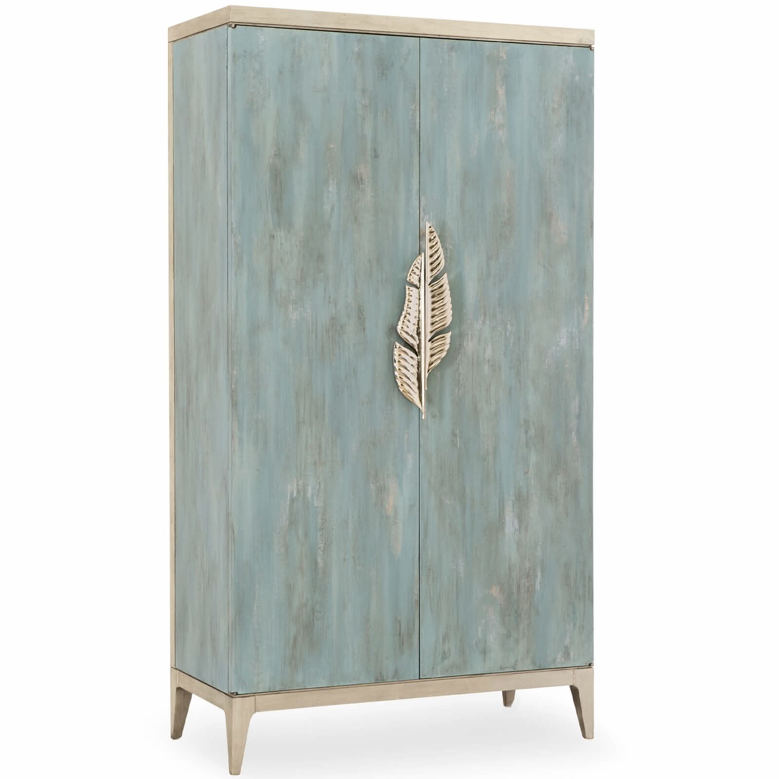 Caracole Watercolours Tall Media Cabinet Desk   Nicholas John Interiors