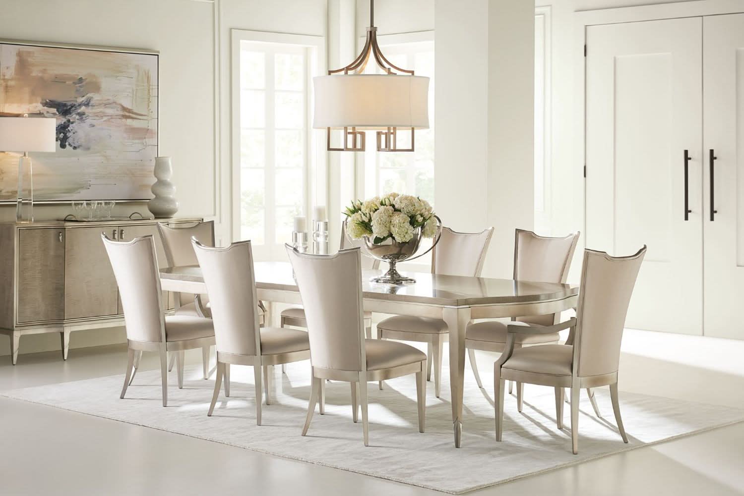 Caracole On A Silver Platter Extending Dining Table - 244-288cm   Nicholas John Interiors