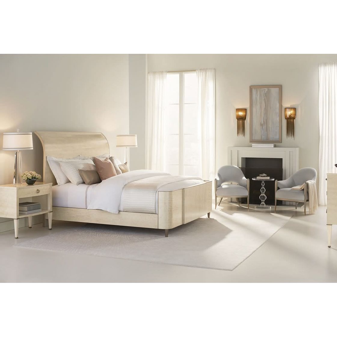 Caracole Stand By Me Bedside Table   Nicholas John Interiors