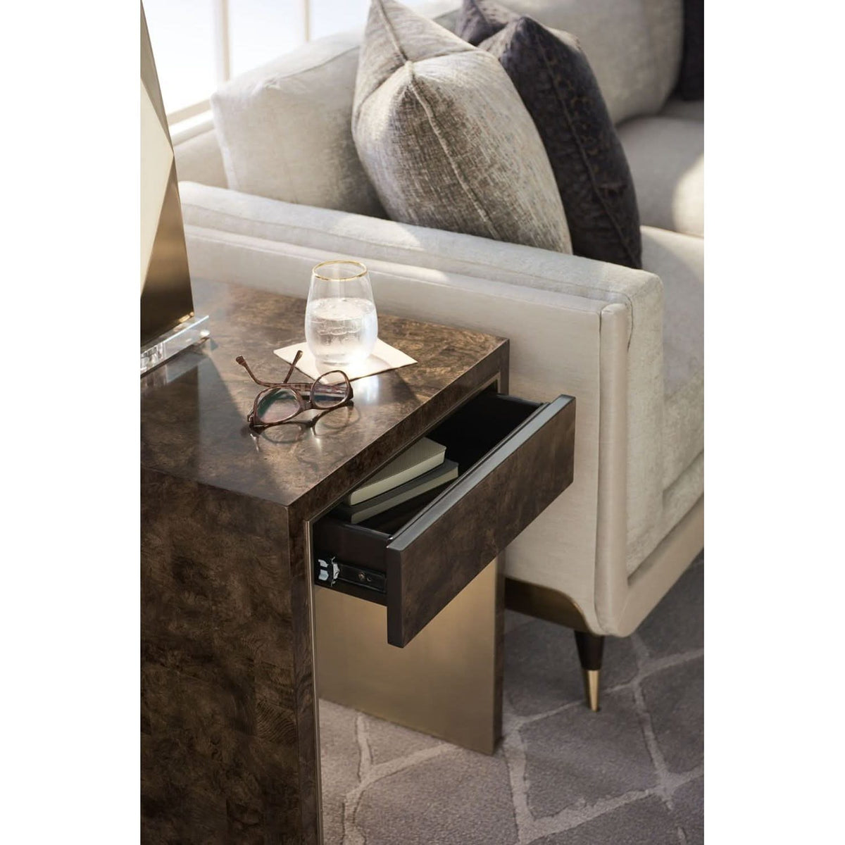 Caracole Beside It Side Table   Nicholas John Interiors
