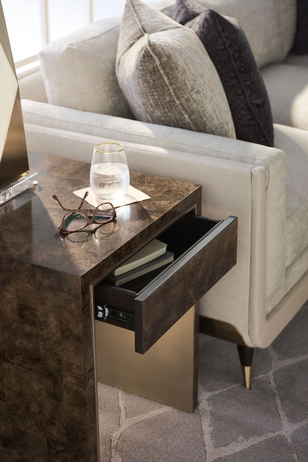Caracole Beside It Side Table   Nicholas John Interiors
