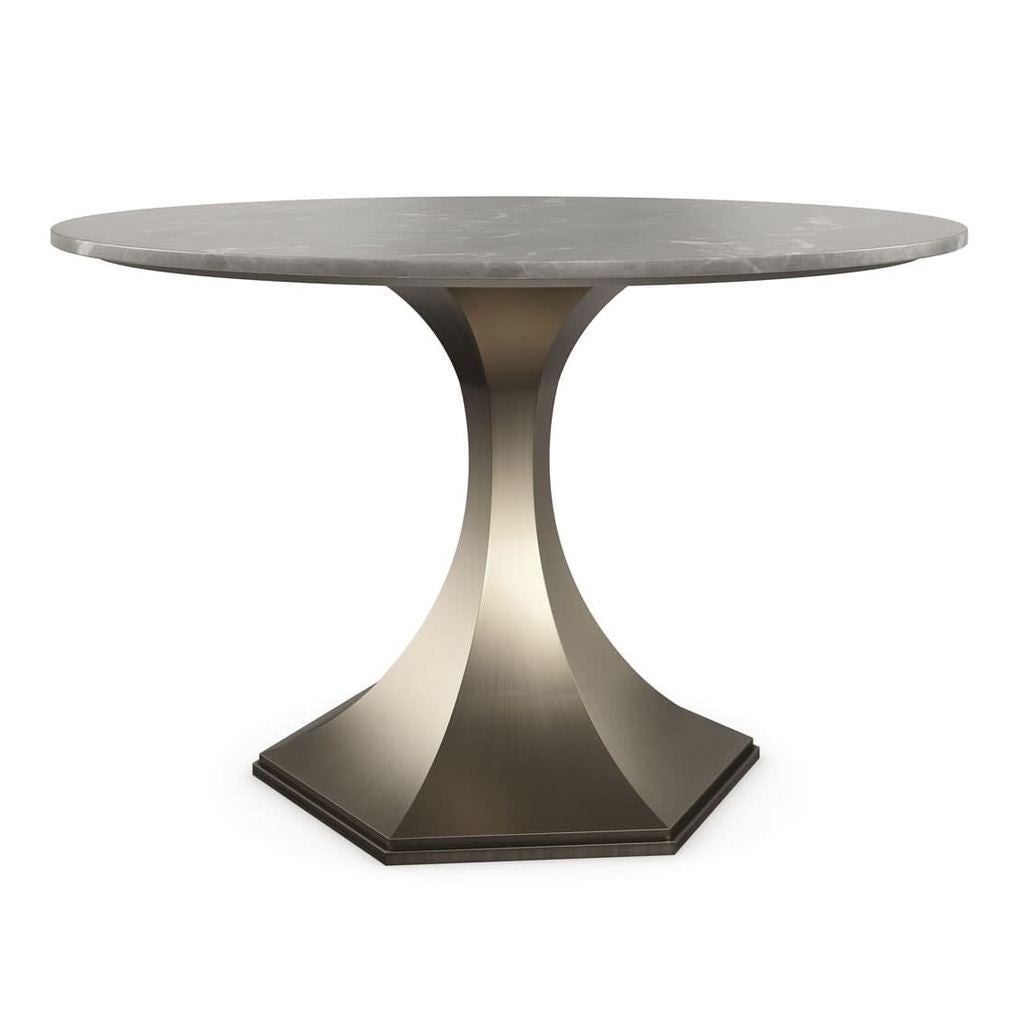 Caracole Classic Brass Dining Table - 121cm   Nicholas John Interiors