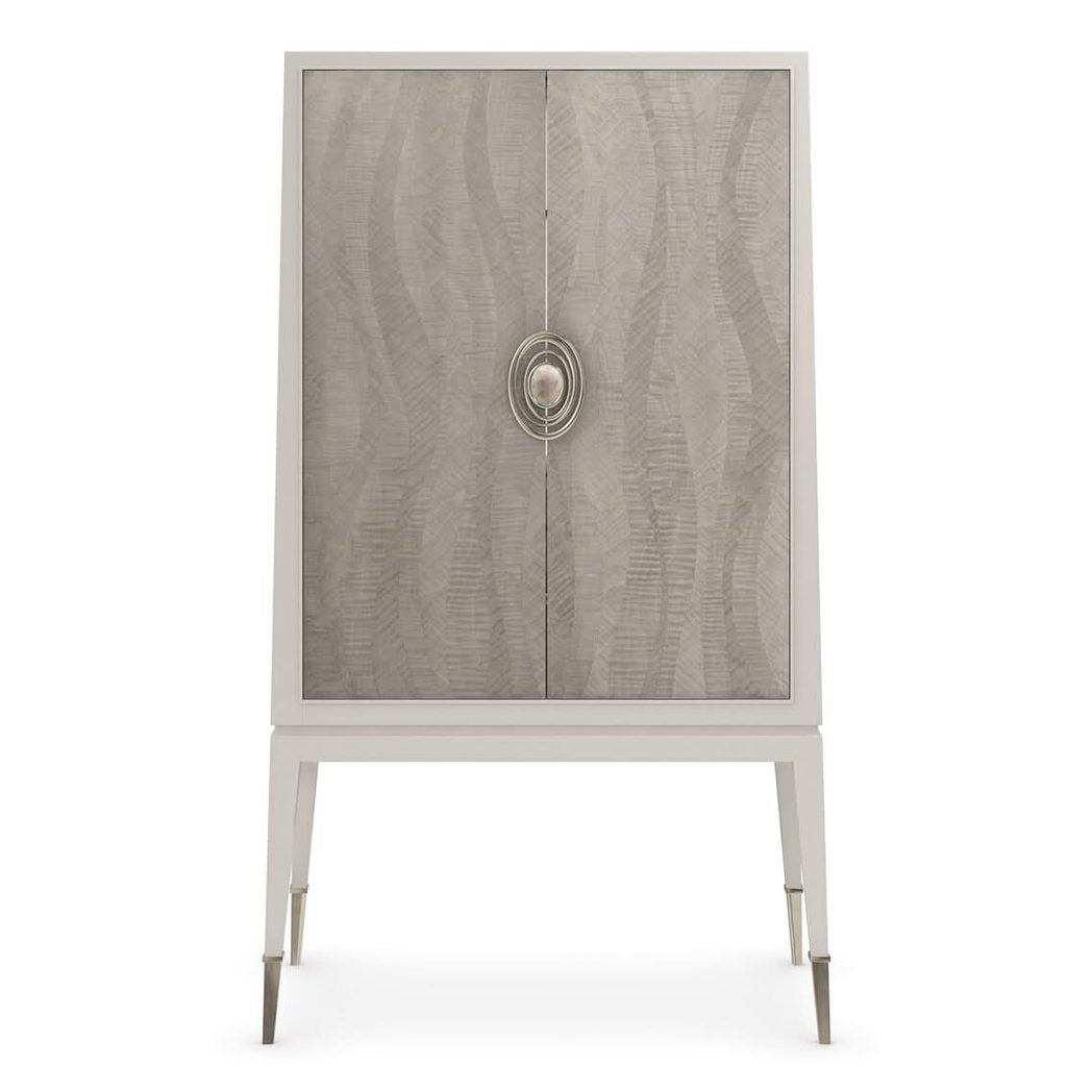 Caracole Caracole Classic Currents Tall Storage Cabinet   Nicholas John Interiors