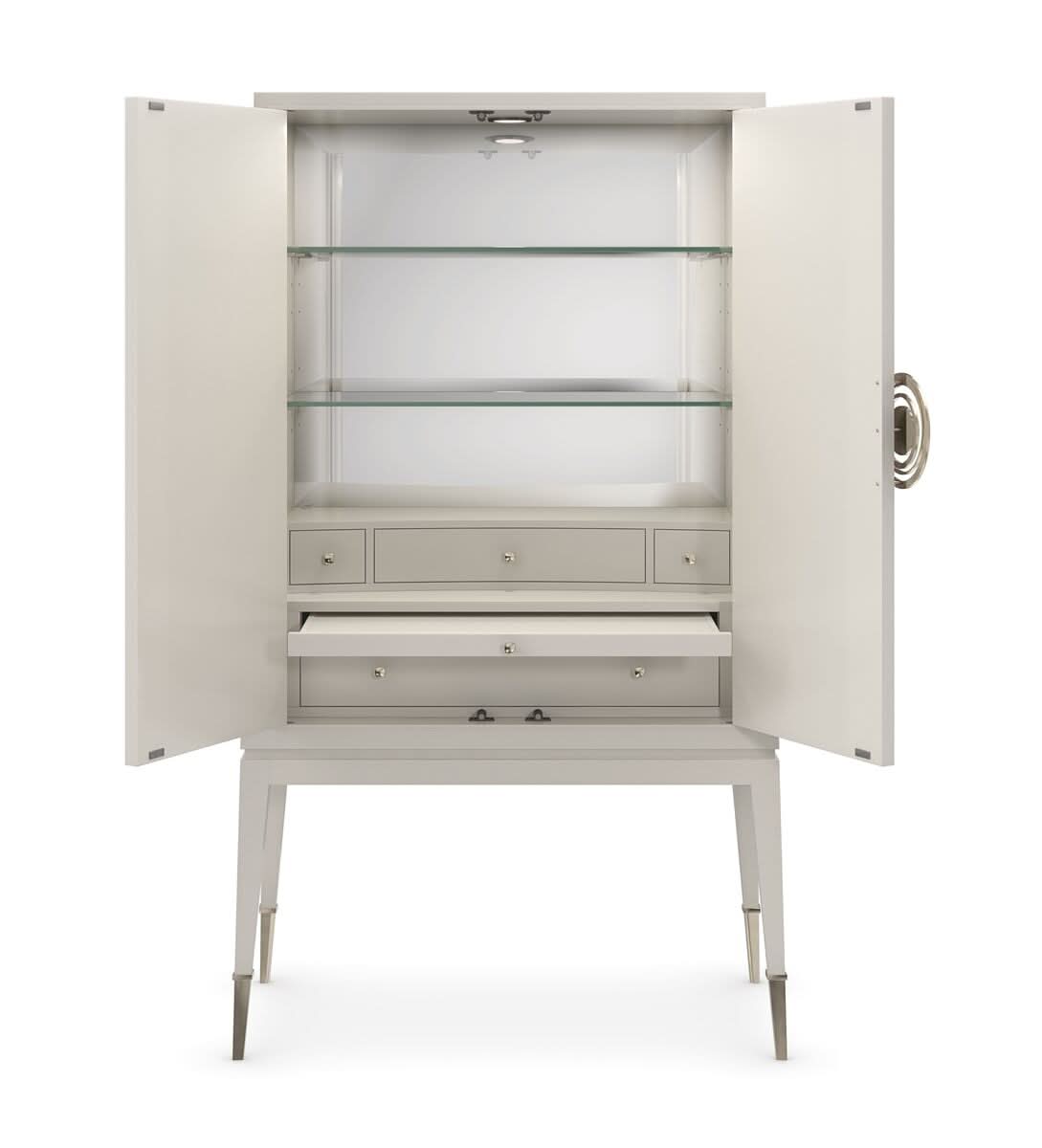Caracole Caracole Classic Currents Tall Storage Cabinet   Nicholas John Interiors