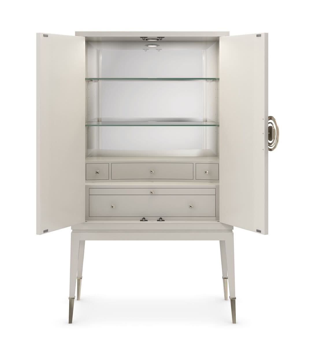 Caracole Caracole Classic Currents Tall Storage Cabinet   Nicholas John Interiors