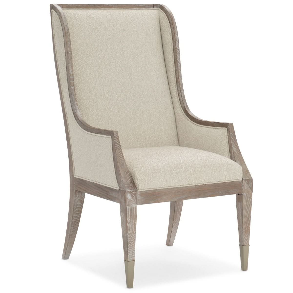 Caracole Open Arms Dining Chair with Arm   Nicholas John Interiors
