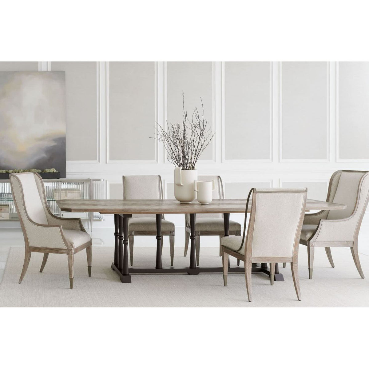 Caracole Open Arms Dining Chair   Nicholas John Interiors