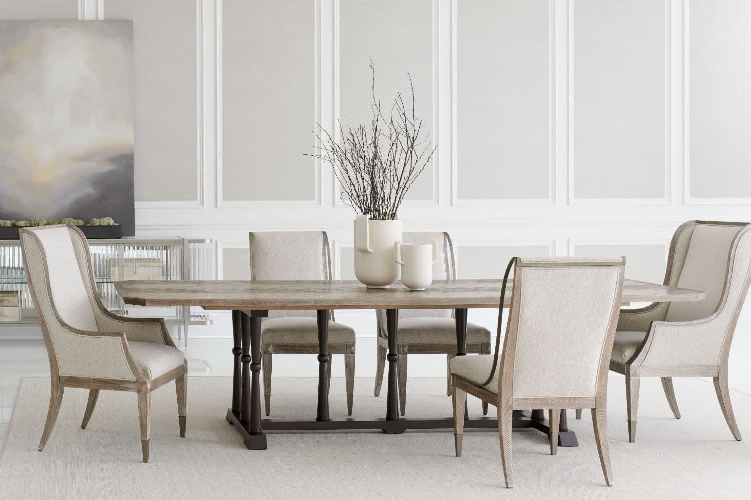 Caracole Open Arms Dining Chair   Nicholas John Interiors