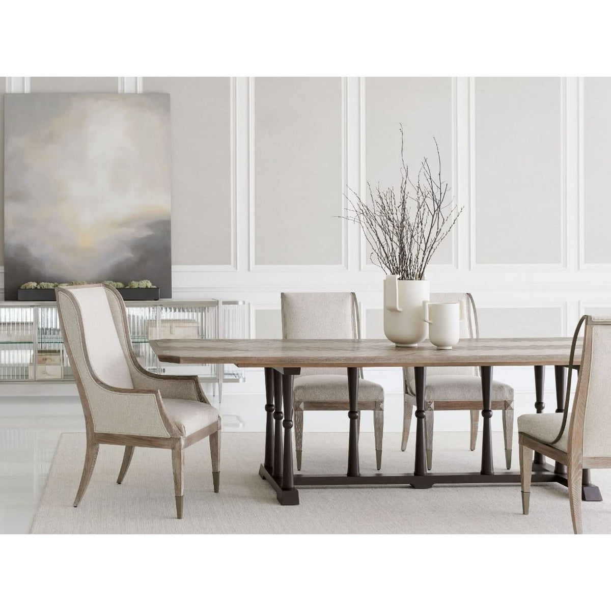 Caracole Open Arms Dining Chair   Nicholas John Interiors