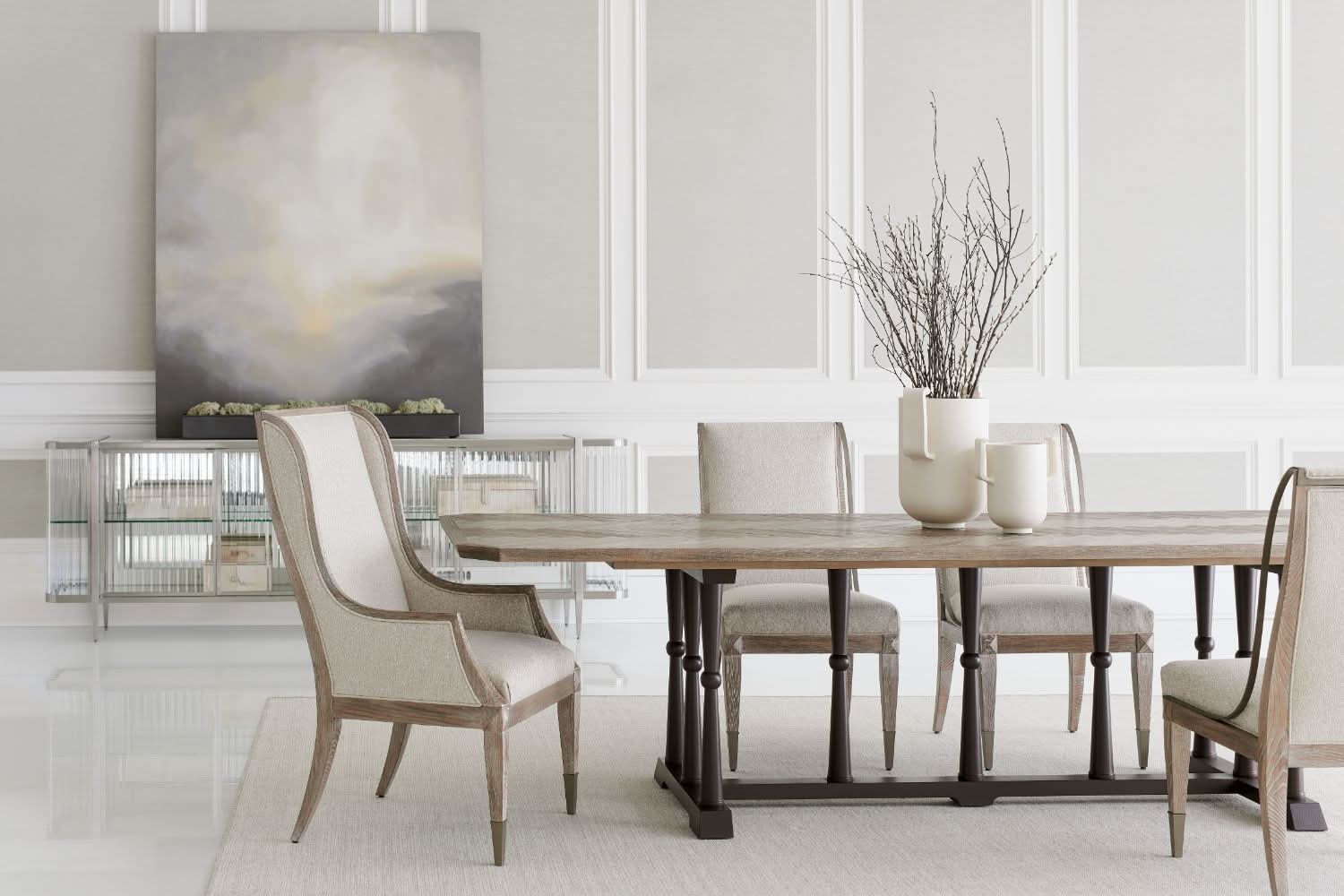 Caracole Open Arms Dining Chair   Nicholas John Interiors