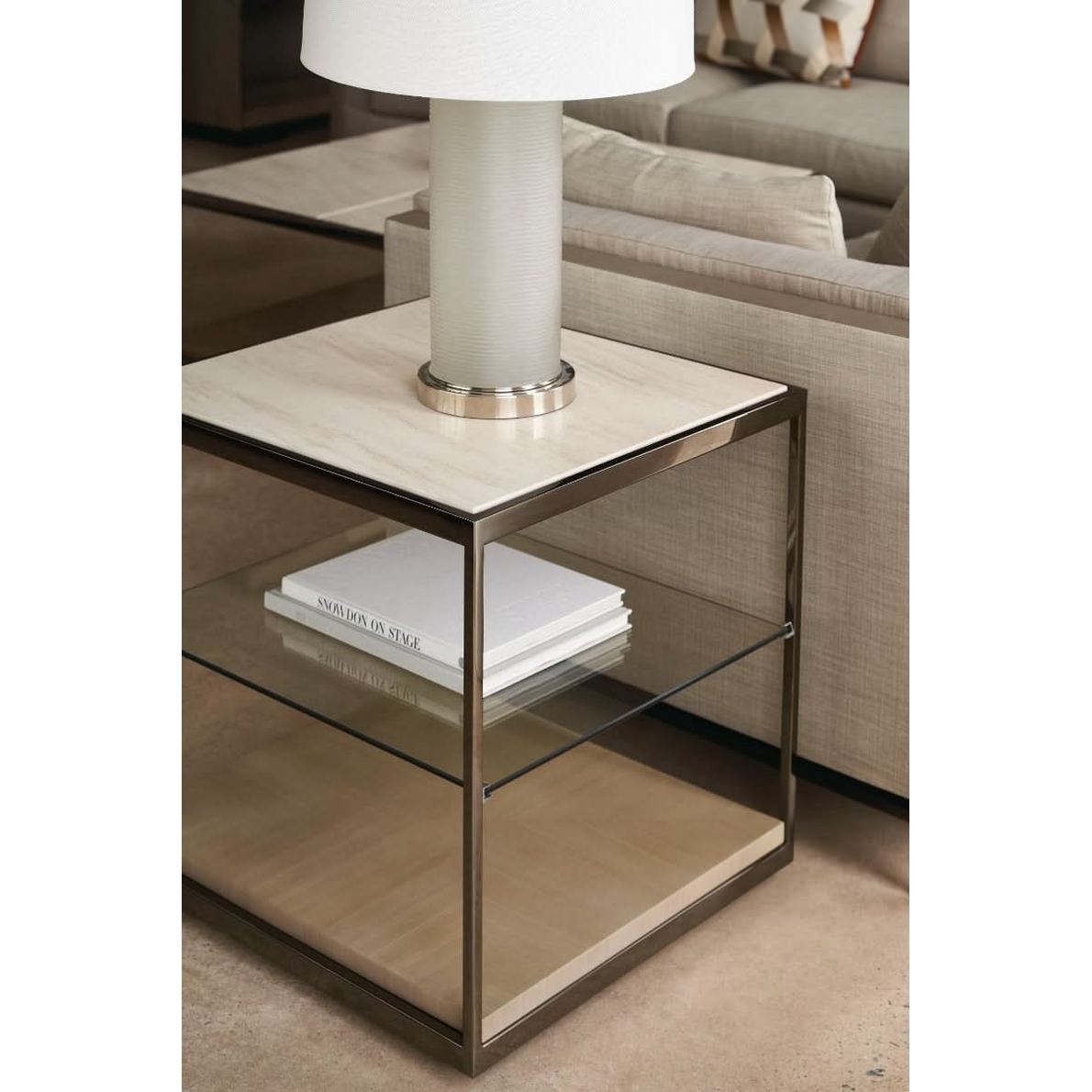Caracole Caracole Classic Quadrant Side Table   Nicholas John Interiors