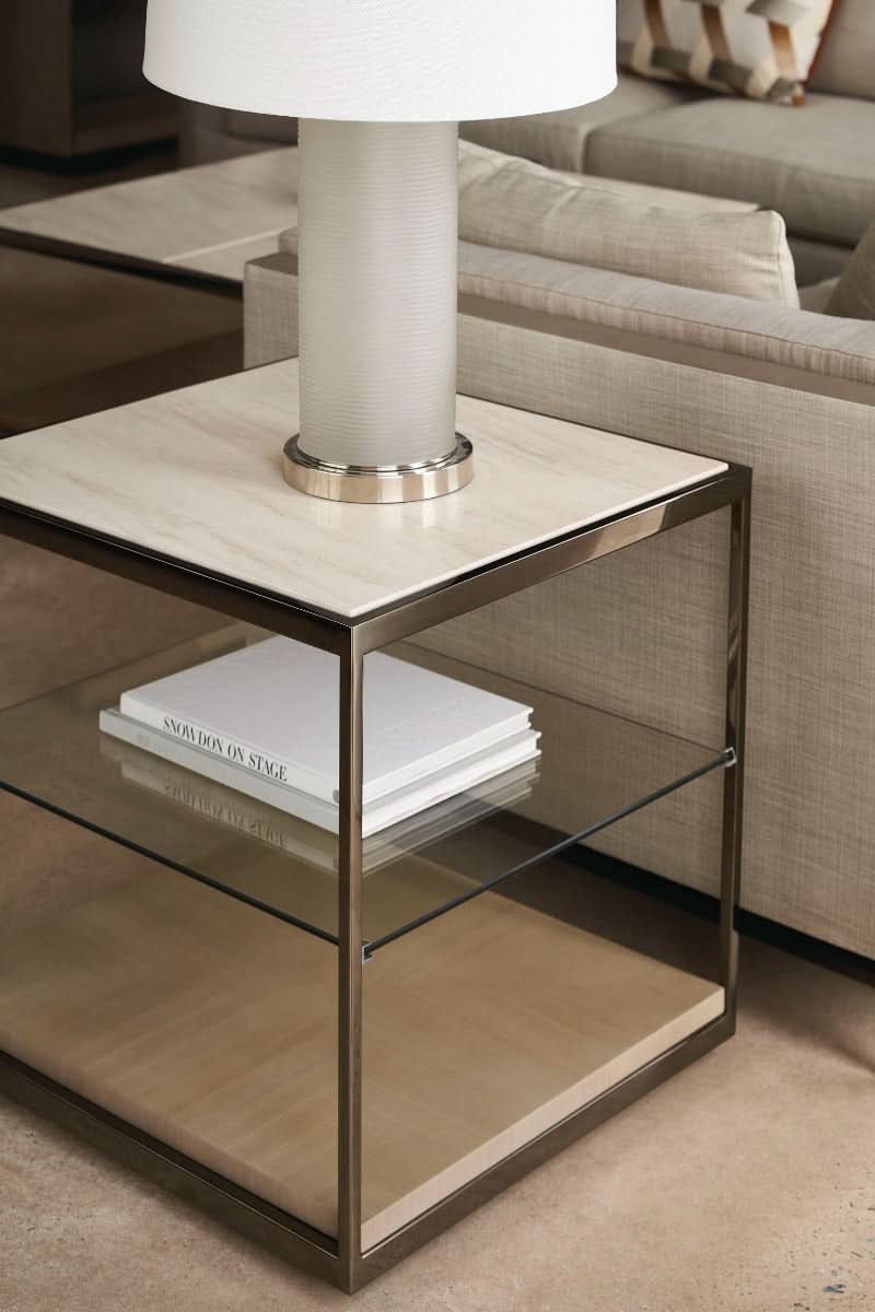 Caracole Caracole Classic Quadrant Side Table   Nicholas John Interiors