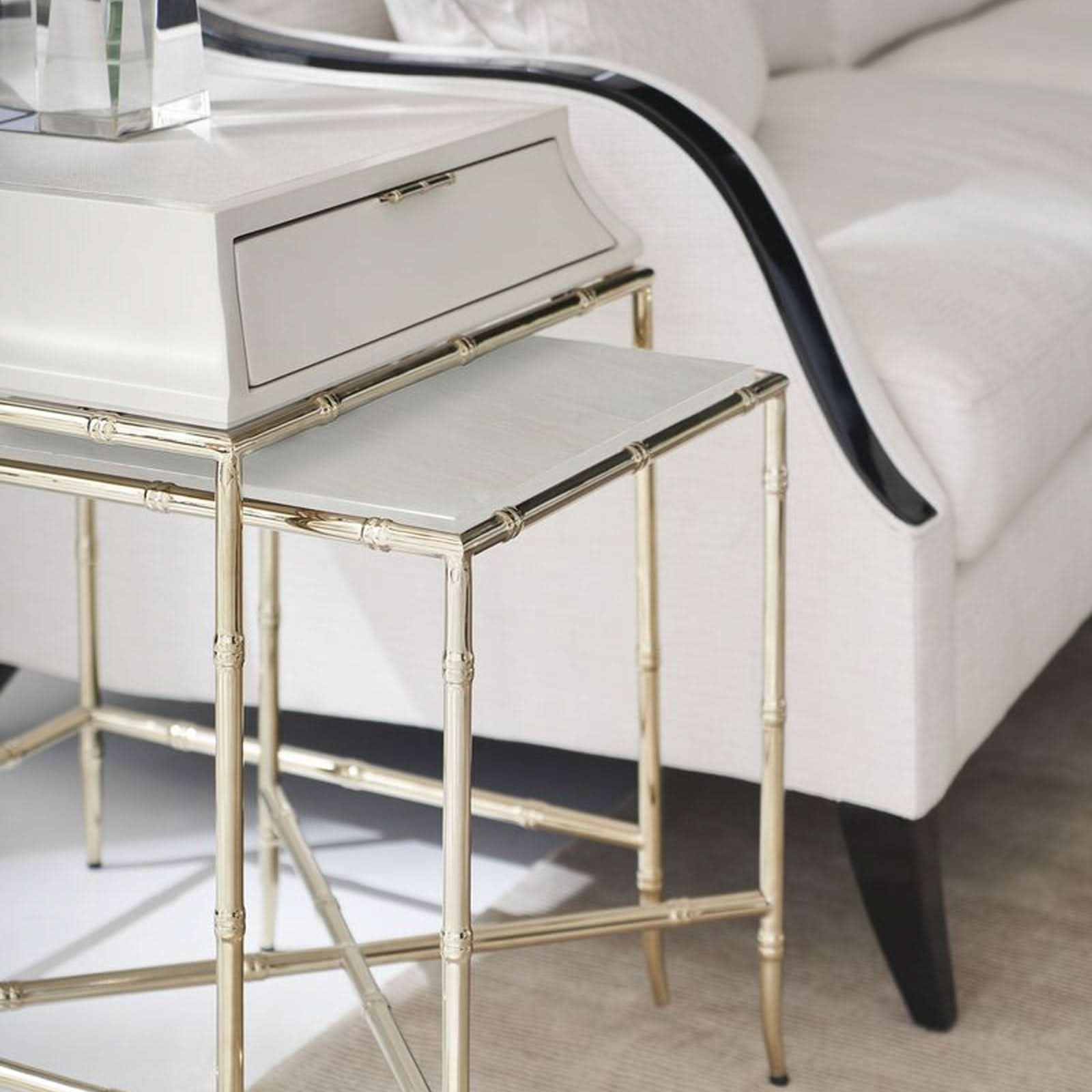 Caracole Ceylon Tall Nesting Table   Nicholas John Interiors