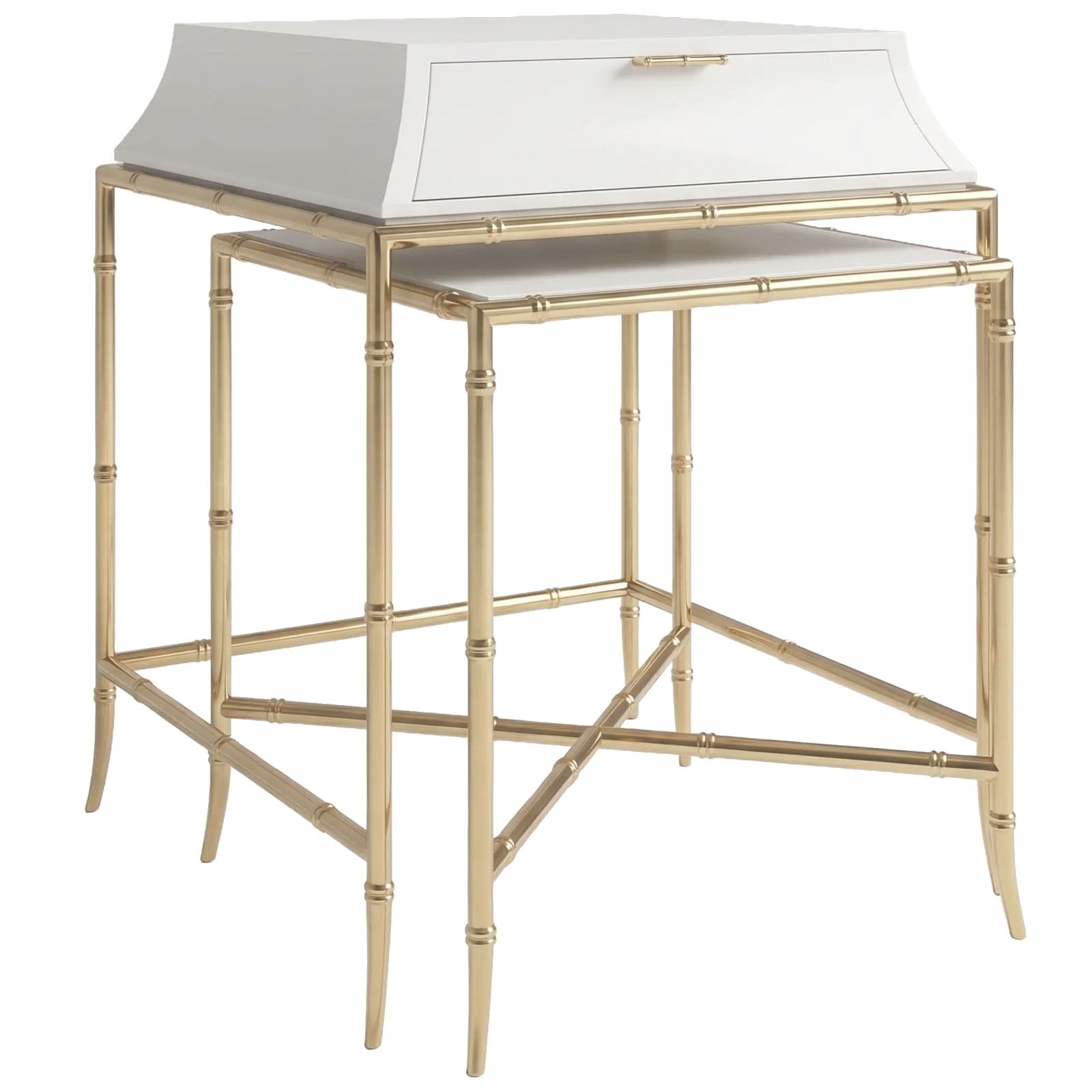 Caracole Ceylon Tall Nesting Table   Nicholas John Interiors