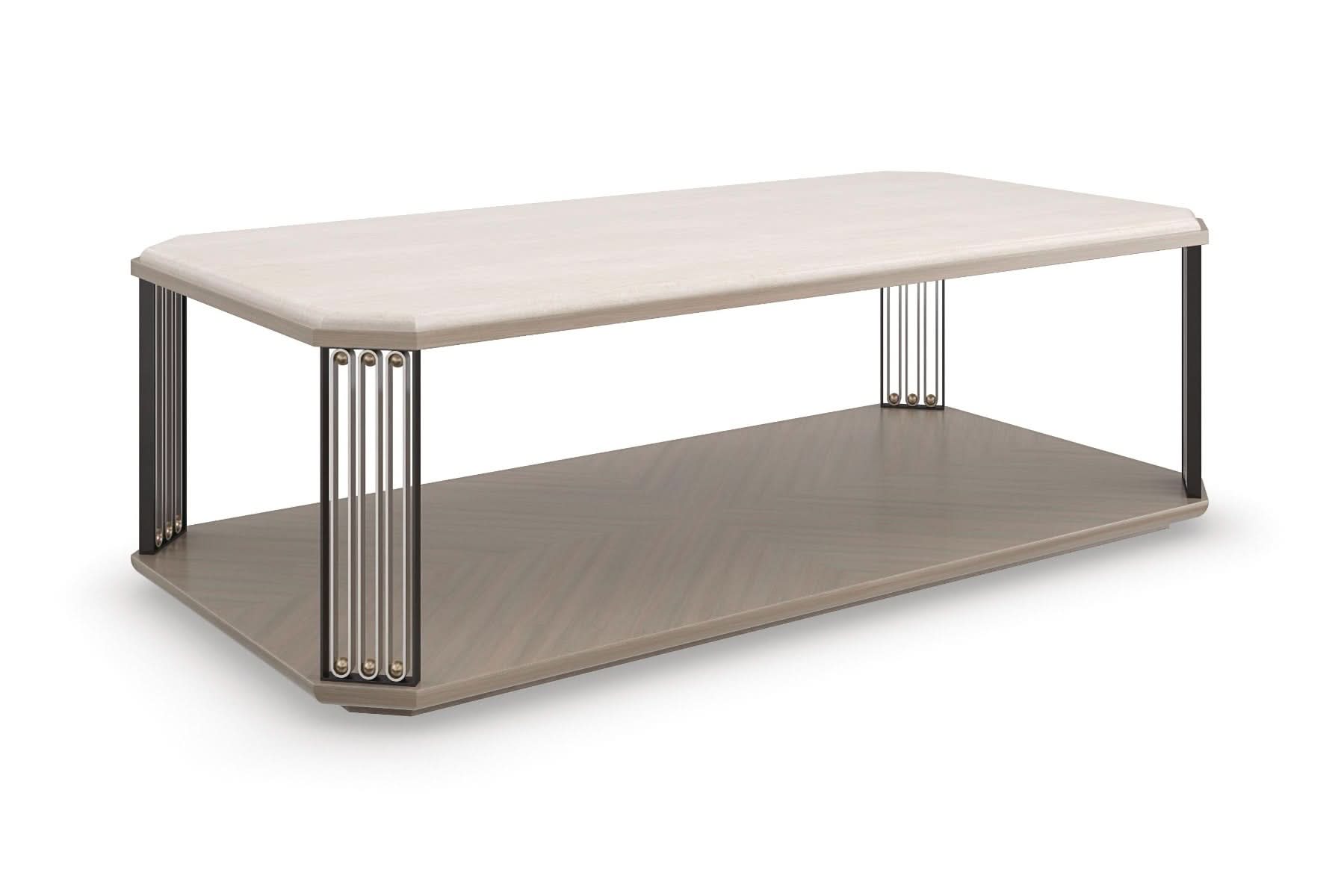Caracole Coffee Table Alloy   Nicholas John Interiors