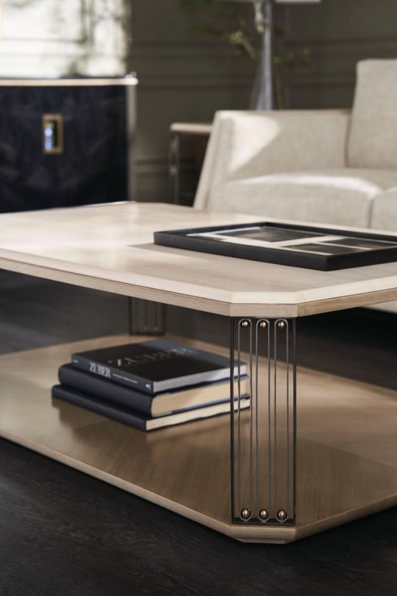 Caracole Coffee Table Alloy   Nicholas John Interiors