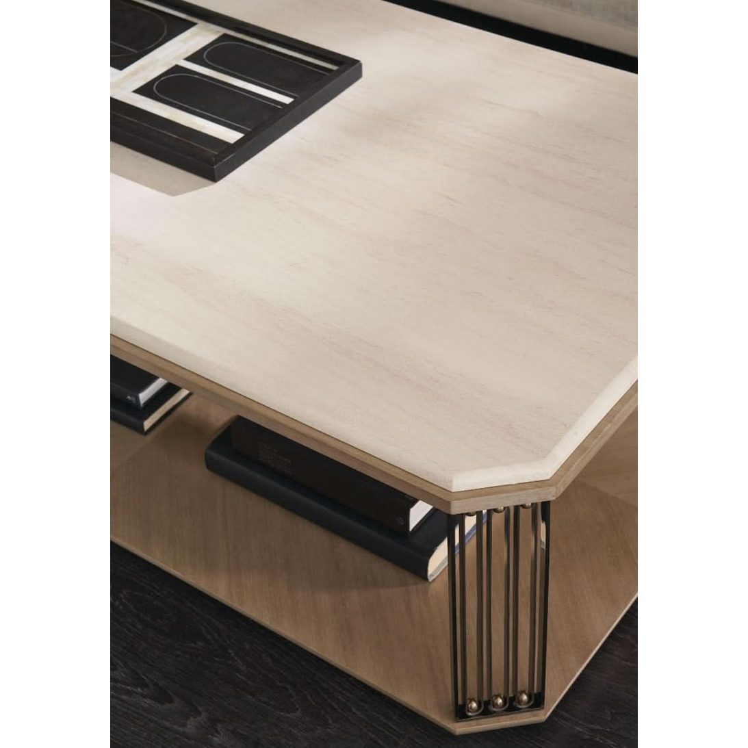 Caracole Coffee Table Alloy   Nicholas John Interiors