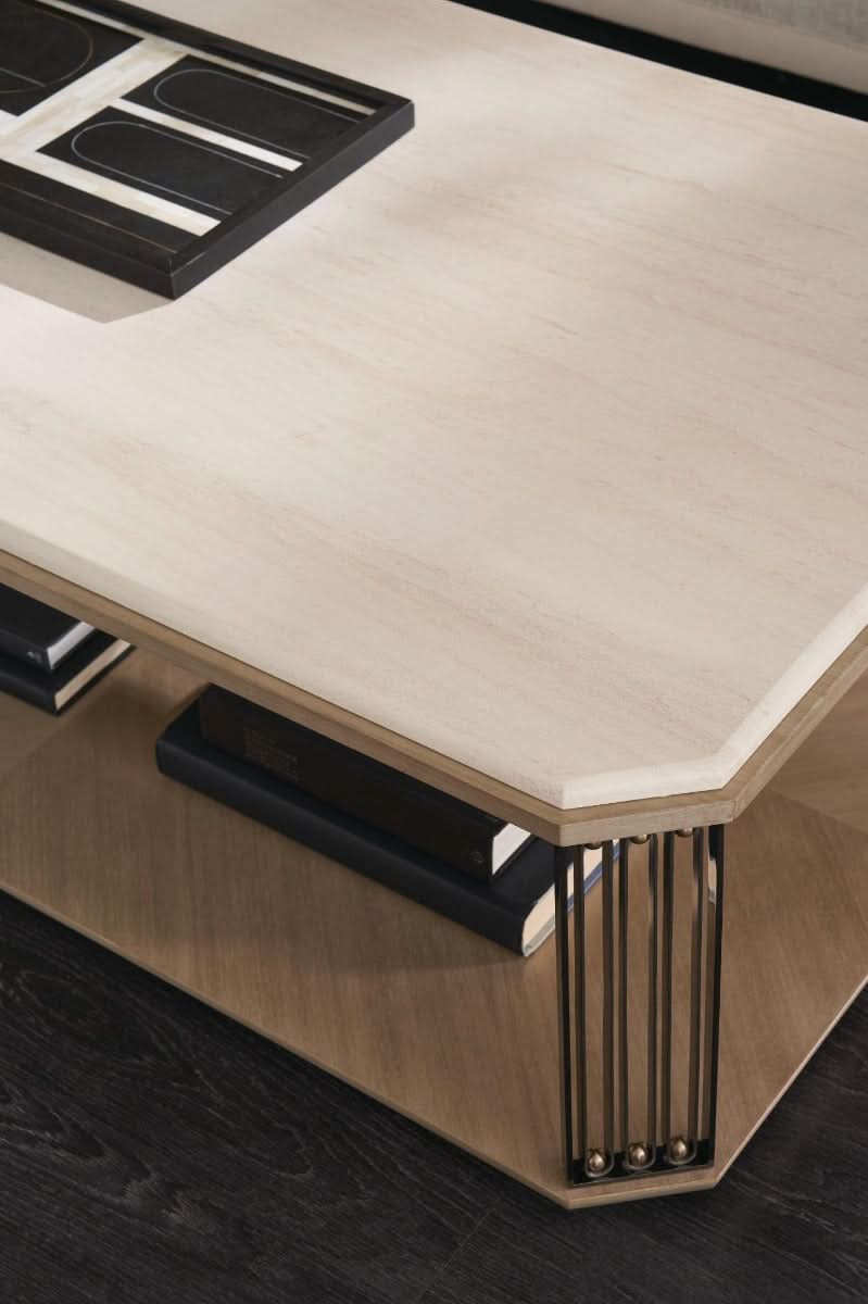 Caracole Coffee Table Alloy   Nicholas John Interiors