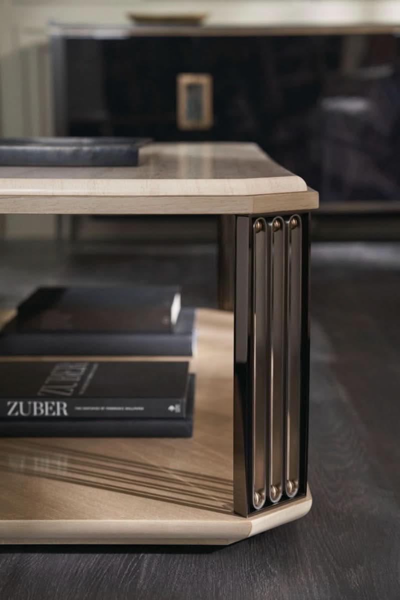Caracole Coffee Table Alloy   Nicholas John Interiors