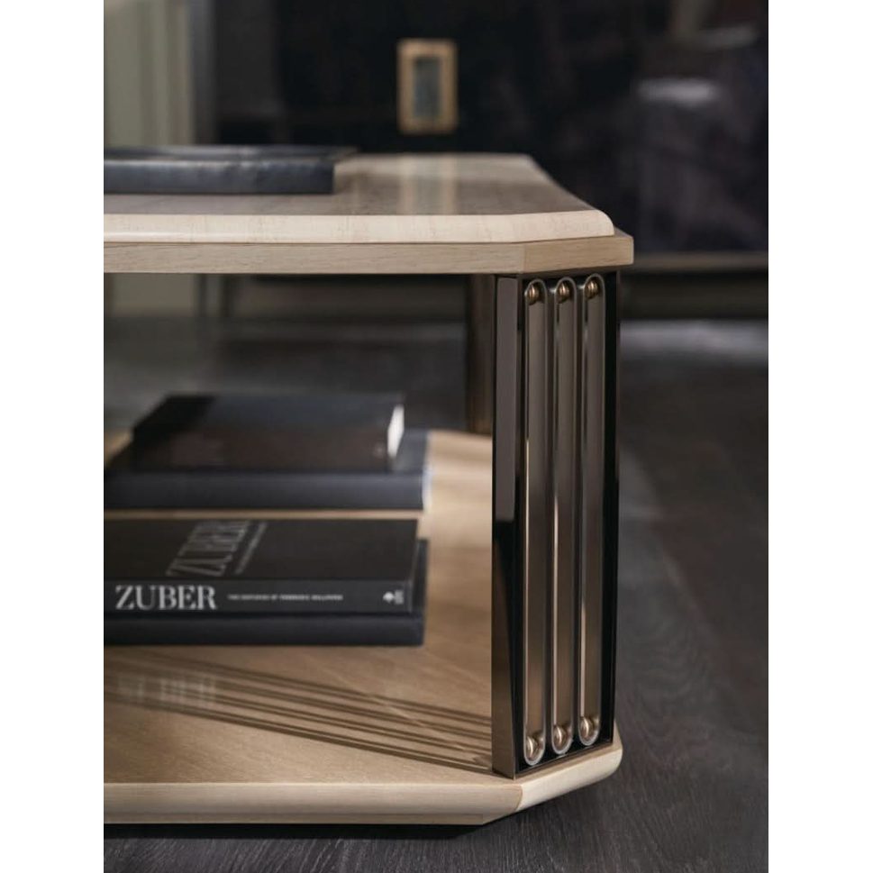 Caracole Coffee Table Alloy   Nicholas John Interiors