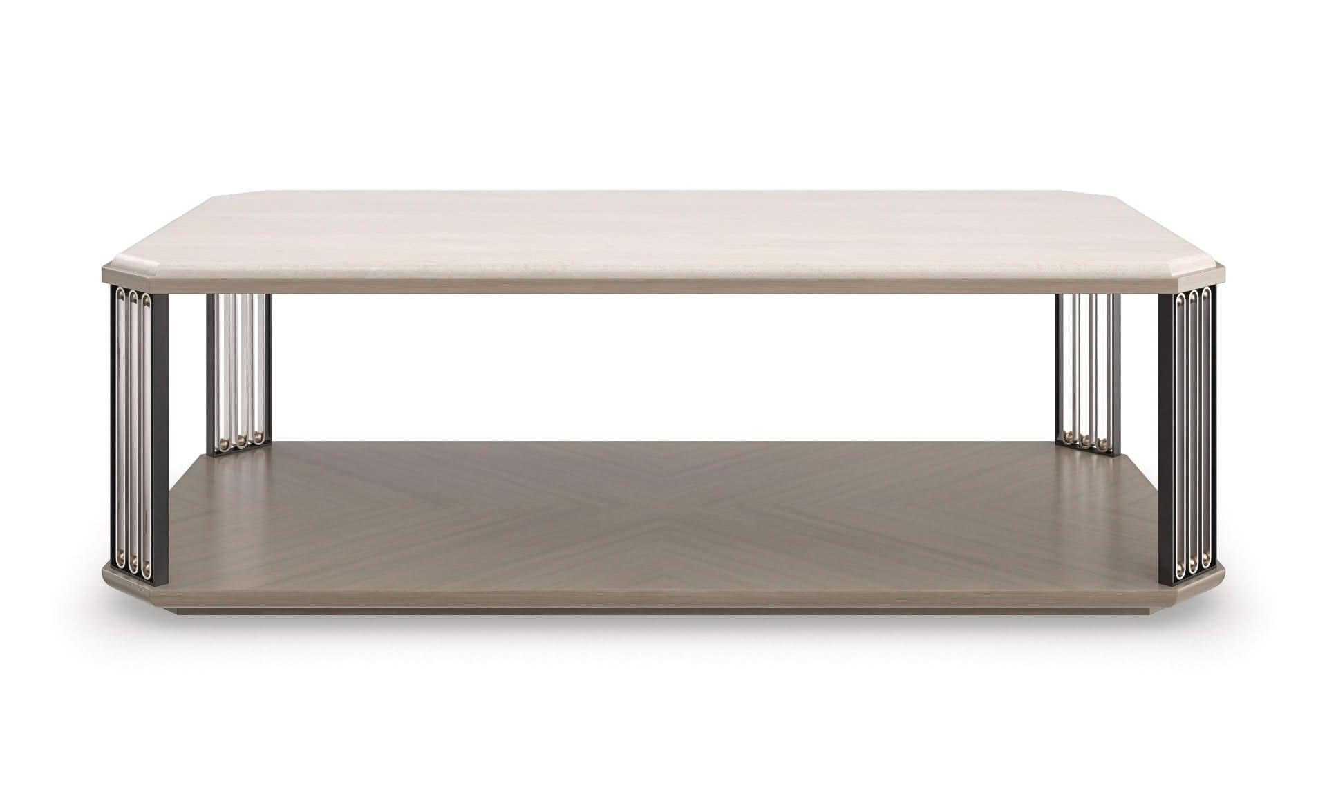 Caracole Coffee Table Alloy   Nicholas John Interiors