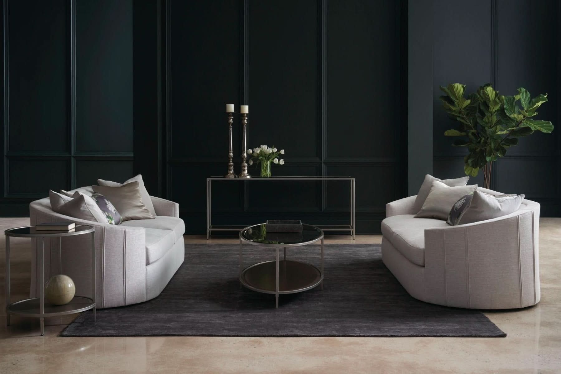 Caracole Shimmer Coffee Table - Oval   Nicholas John Interiors