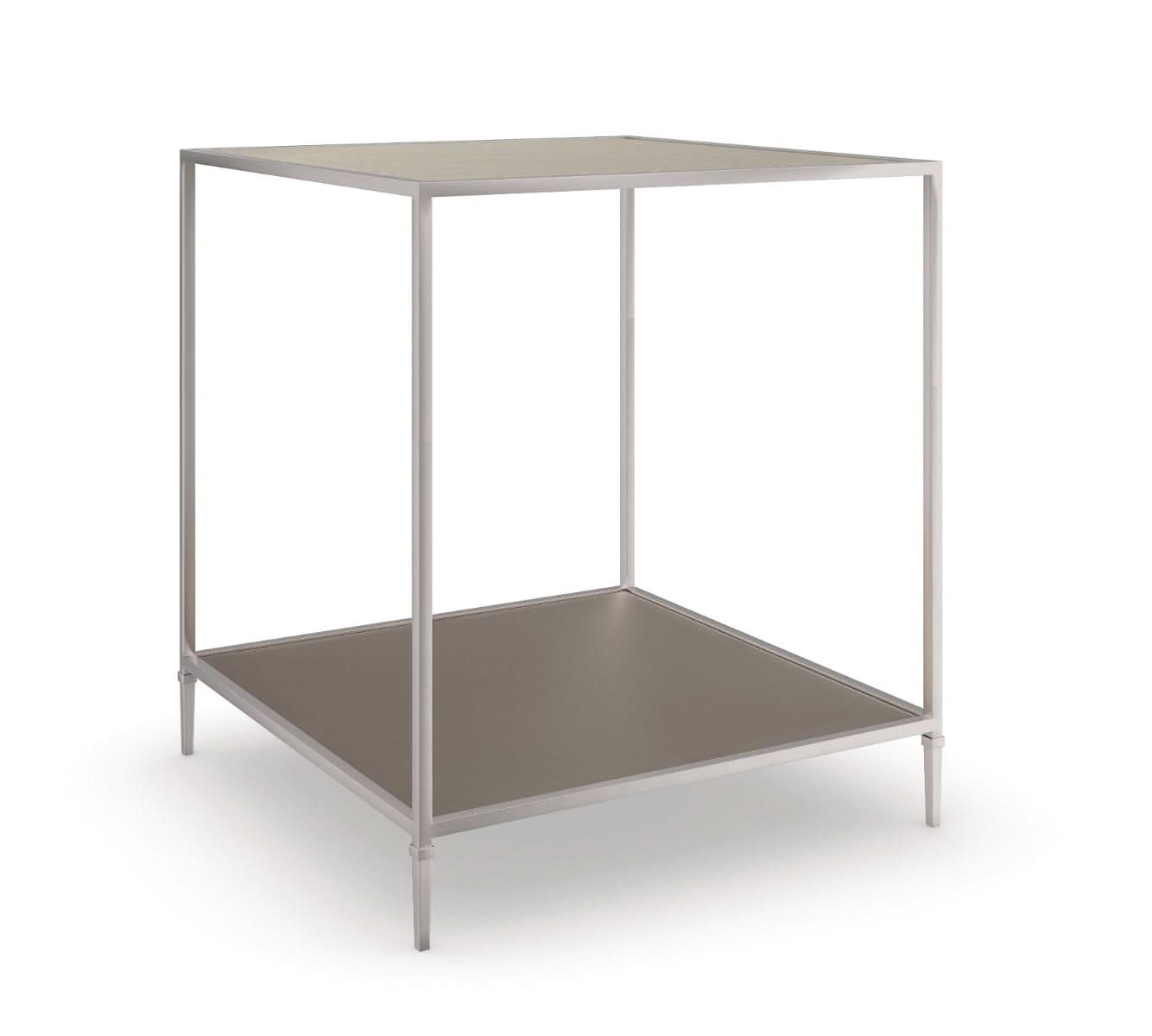 Caracole Shimmer Square End Table   Nicholas John Interiors