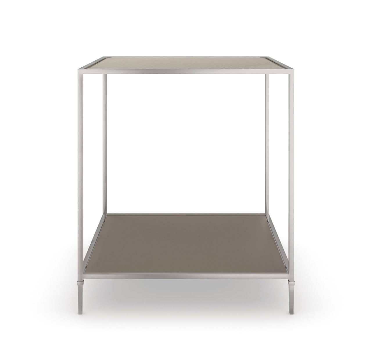 Caracole Shimmer Square End Table   Nicholas John Interiors