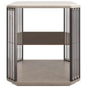 Caracole Alloy End Table   Nicholas John Interiors