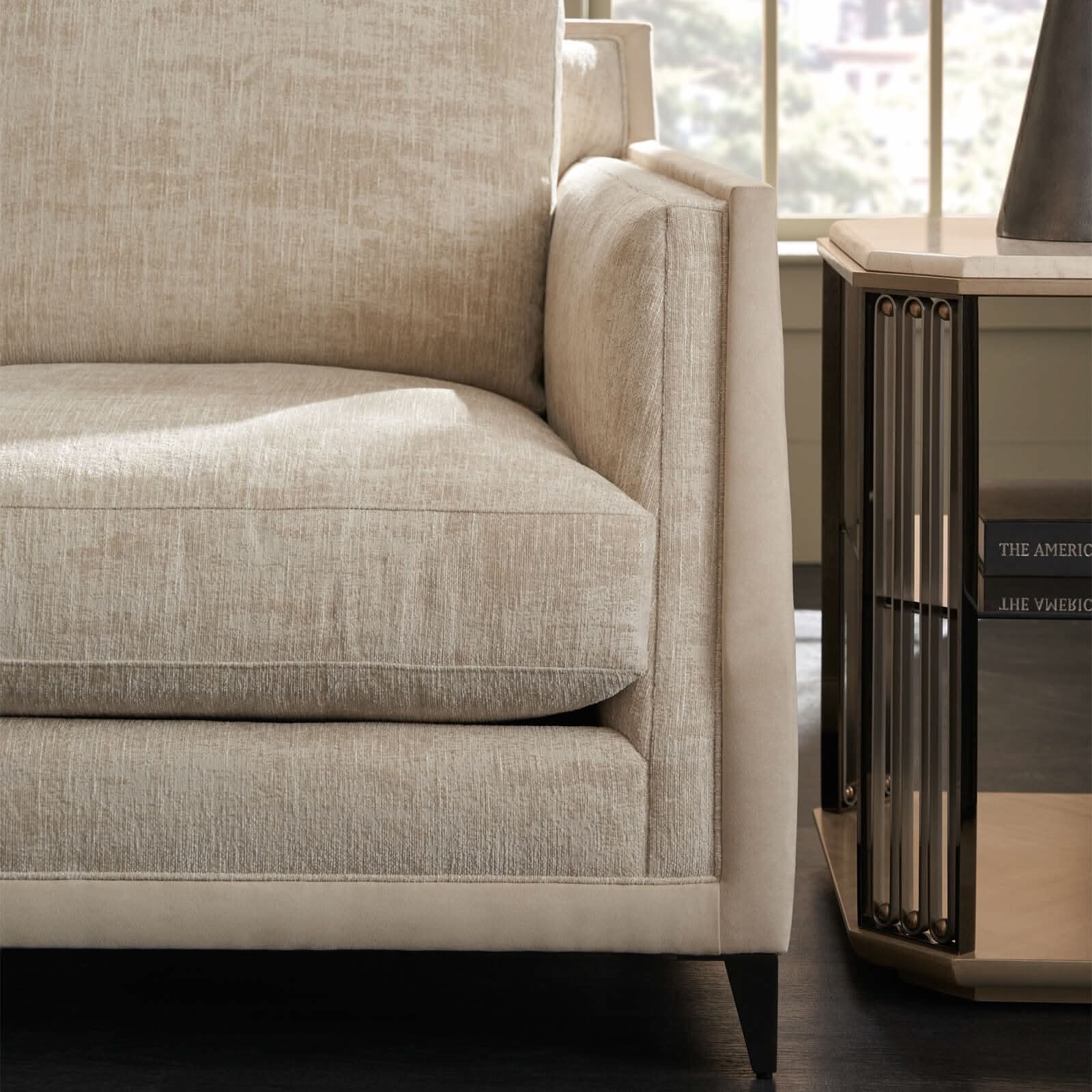 Caracole Alloy End Table   Nicholas John Interiors