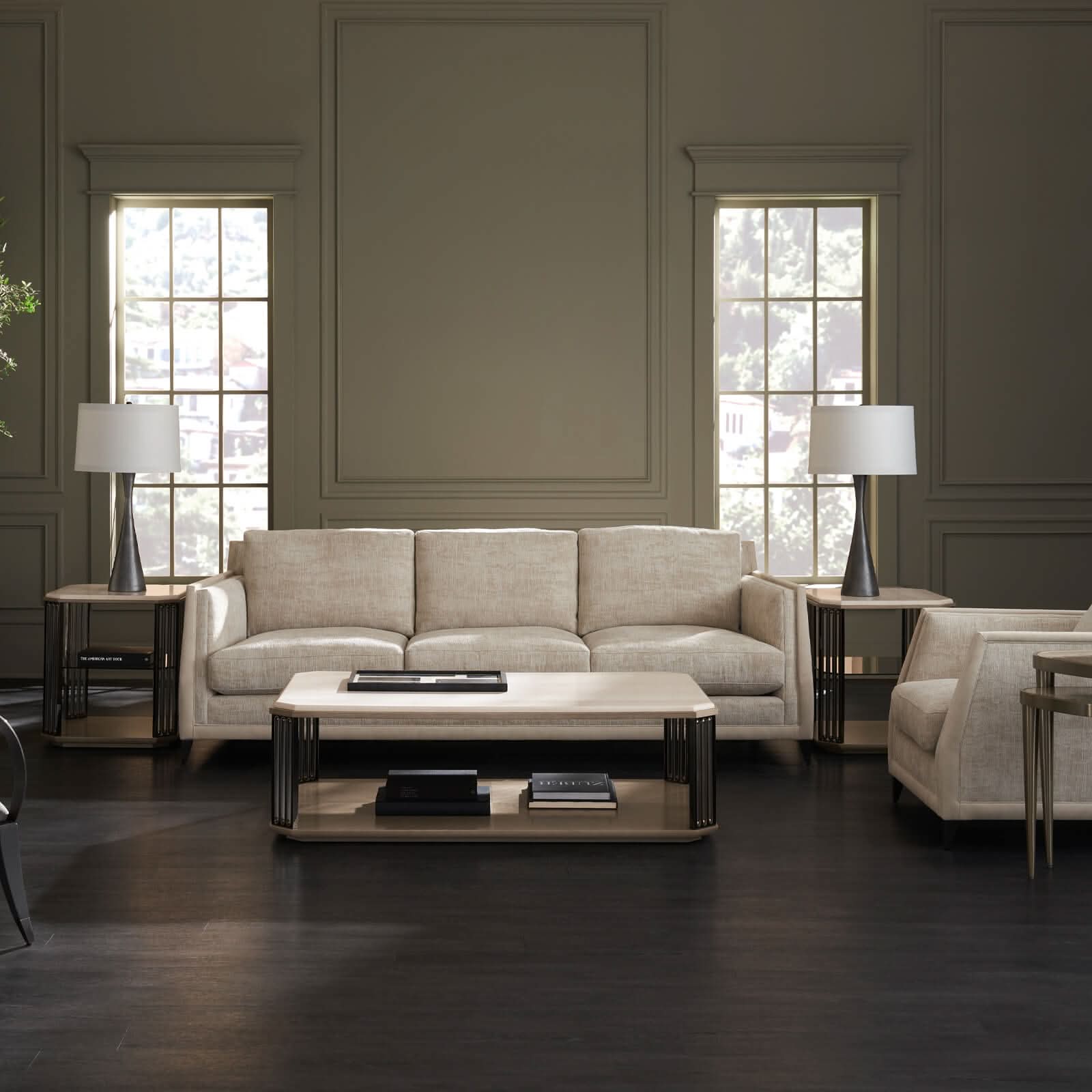 Caracole Alloy End Table   Nicholas John Interiors