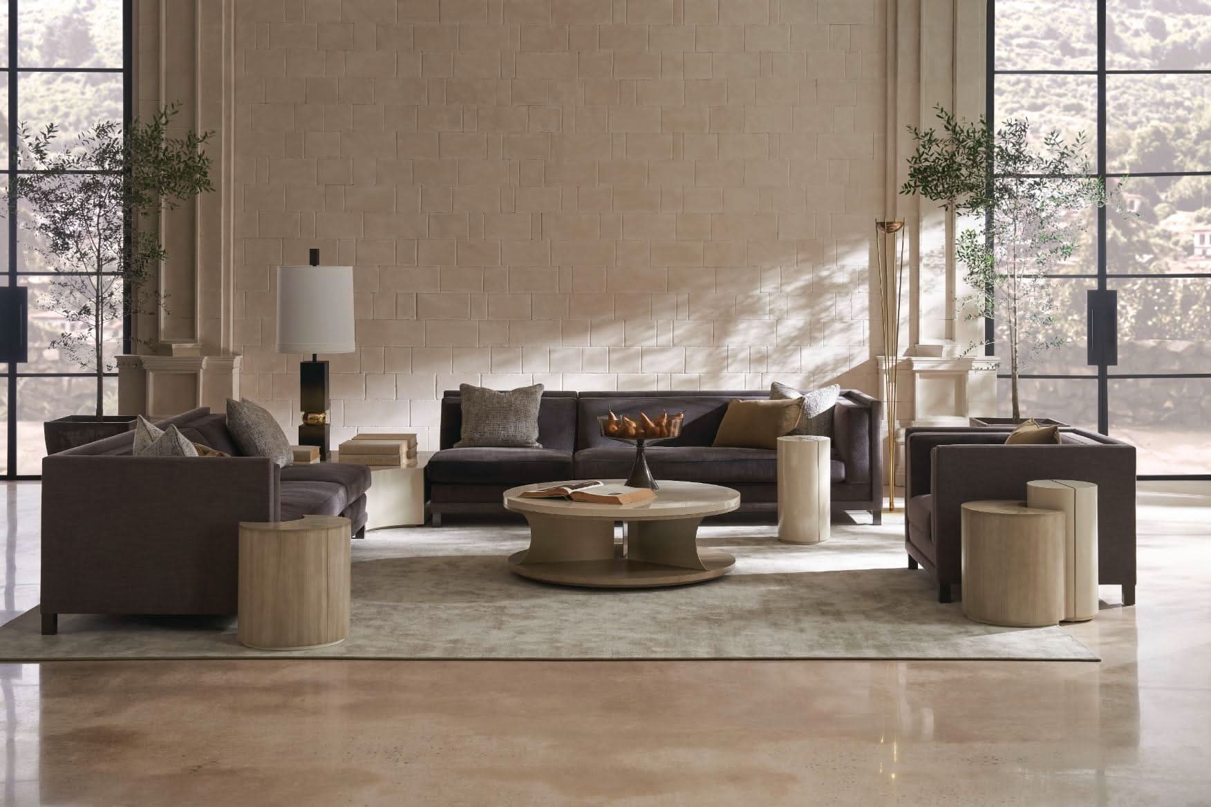 Caracole Buttoned Up End Table   Nicholas John Interiors