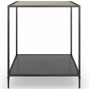 Caracole Smoulder Square End Table   Nicholas John Interiors
