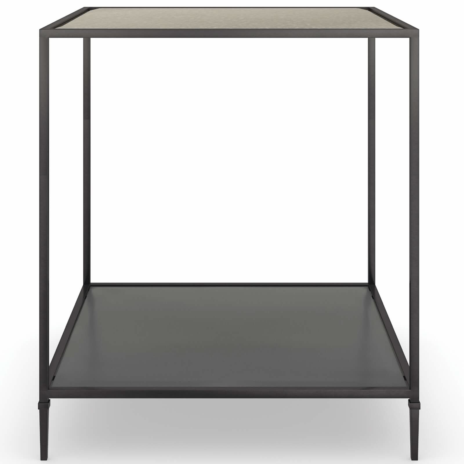 Caracole Smoulder Square End Table   Nicholas John Interiors