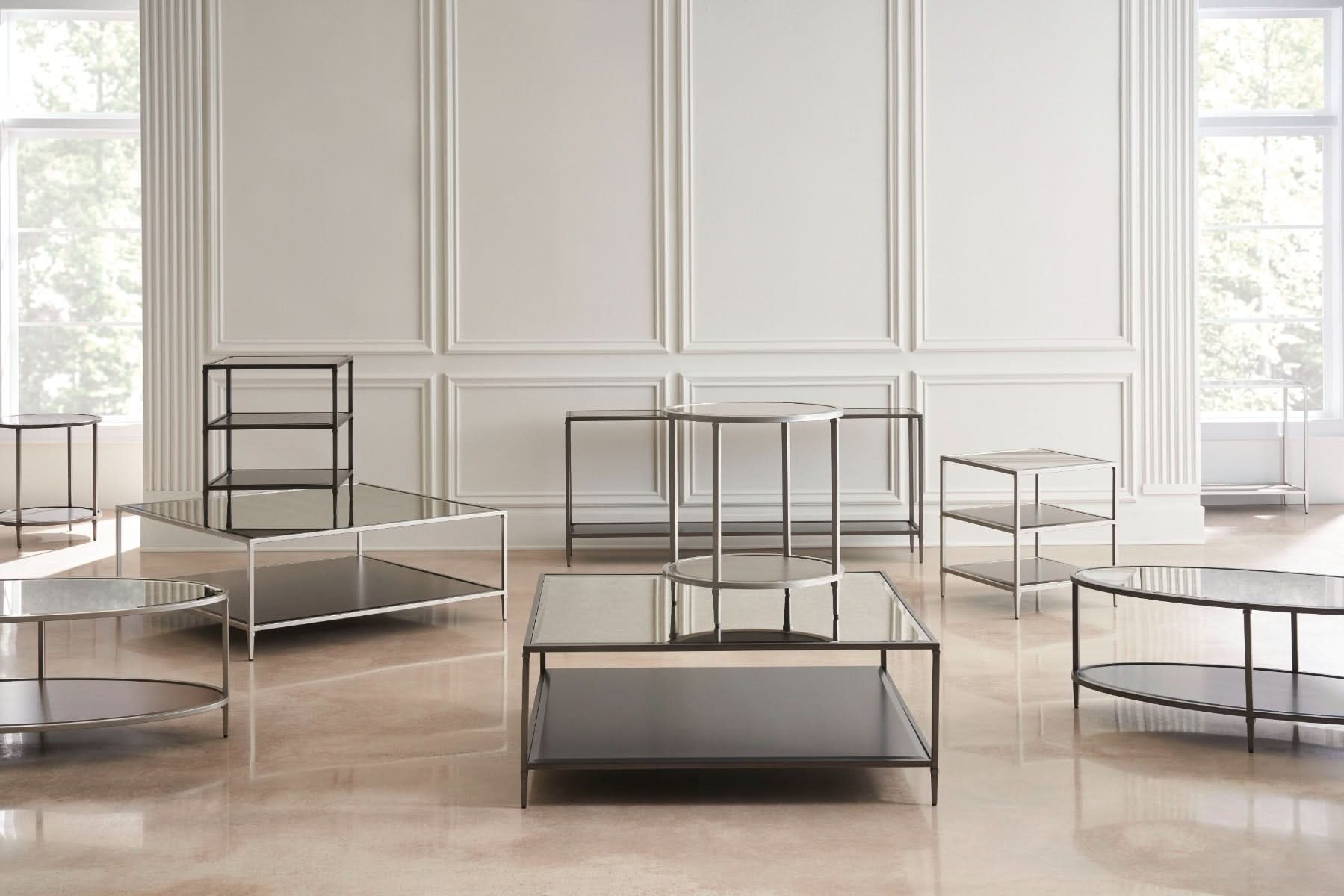 Caracole Smoulder Square End Table   Nicholas John Interiors