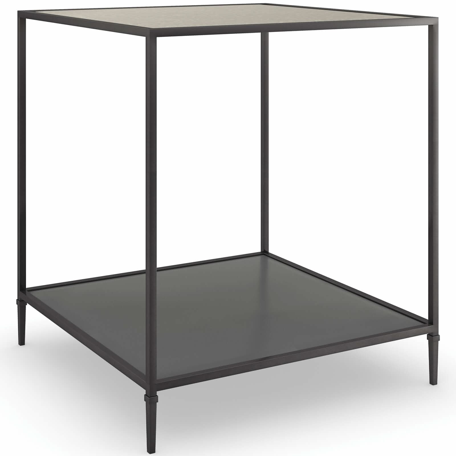 Caracole Smoulder Square End Table   Nicholas John Interiors