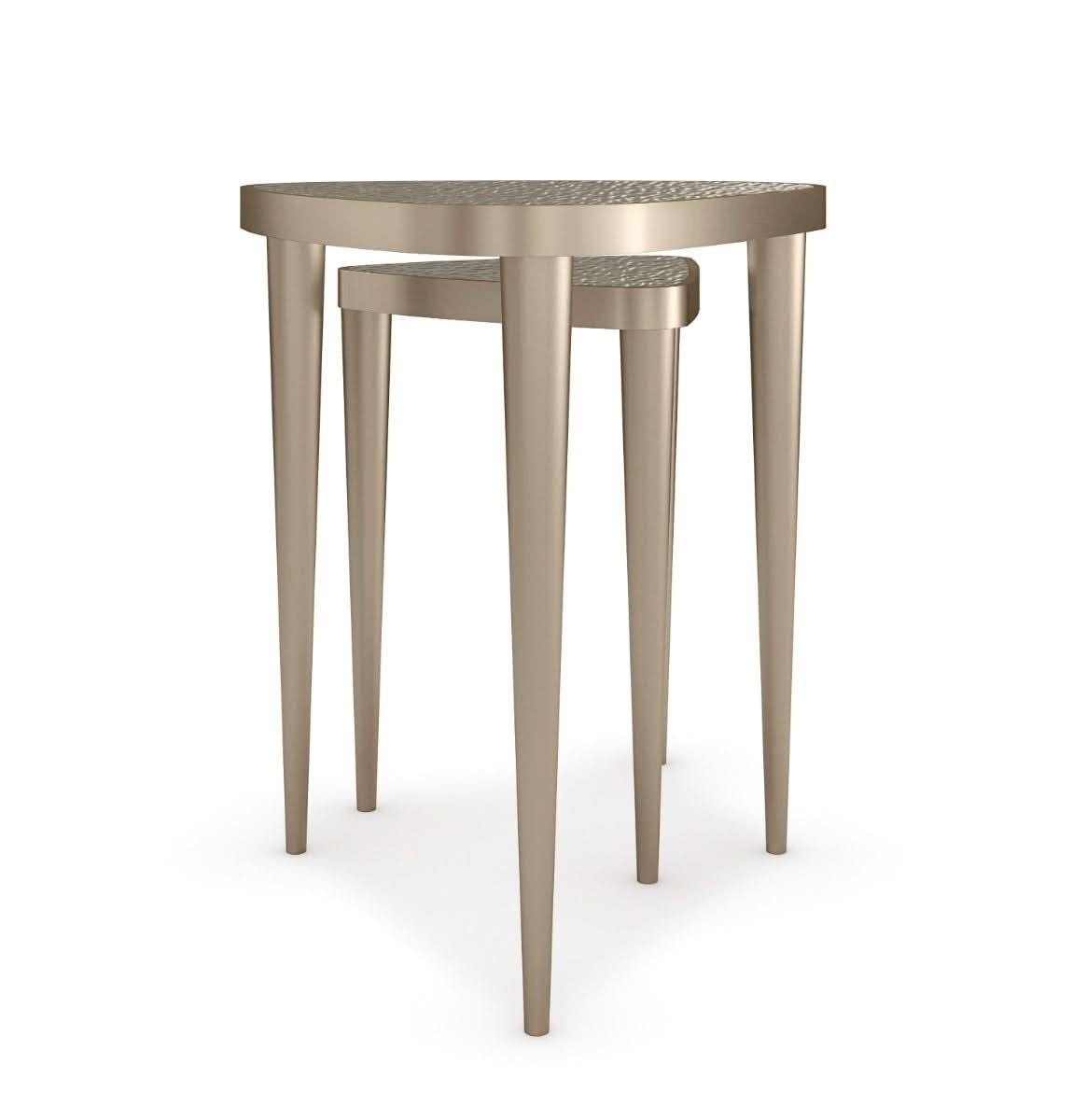 Caracole Cuff Links Nesting Side Tables   Nicholas John Interiors