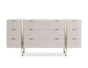 Caracole Love At First Sight Dresser in Matte Pearl - Small   Nicholas John Interiors