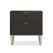Caracole Small True Love Bedside Table in Dark Chocolate   Nicholas John Interiors
