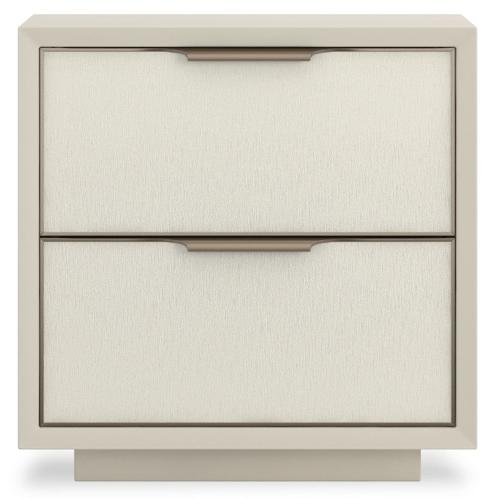 Caracole Double Wrap Bedside Table in Light   Nicholas John Interiors