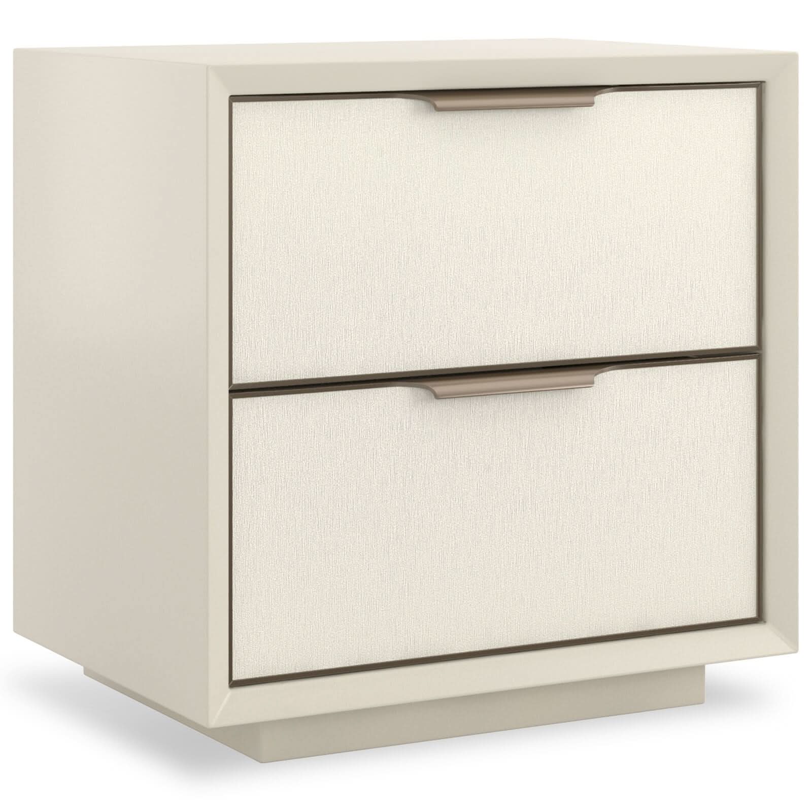 Caracole Double Wrap Bedside Table in Light   Nicholas John Interiors