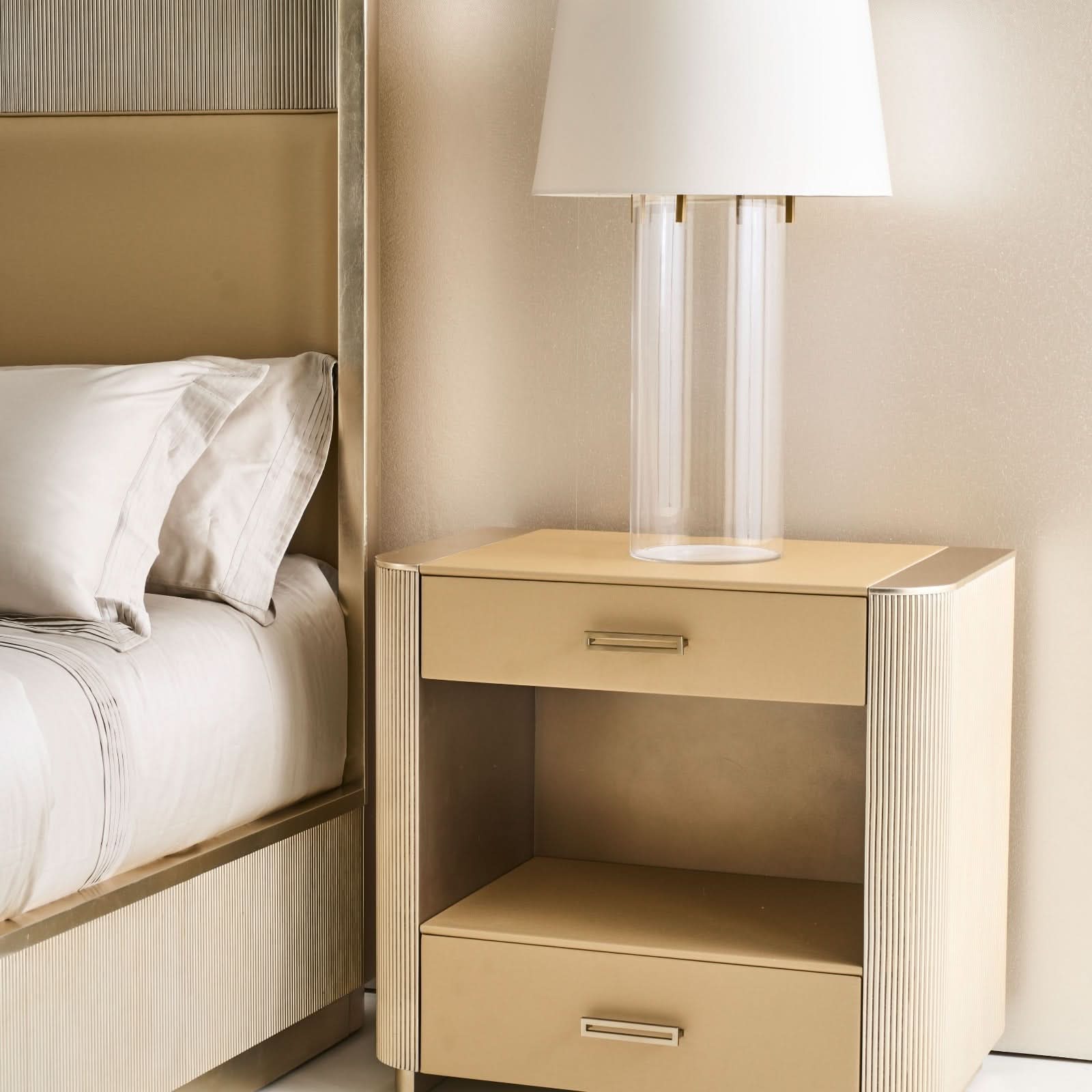 Caracole Love-Ly! Bedside Table in Oracle   Nicholas John Interiors
