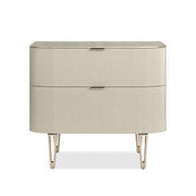 Caracole Large True Love Bedside Table in Oracle   Nicholas John Interiors