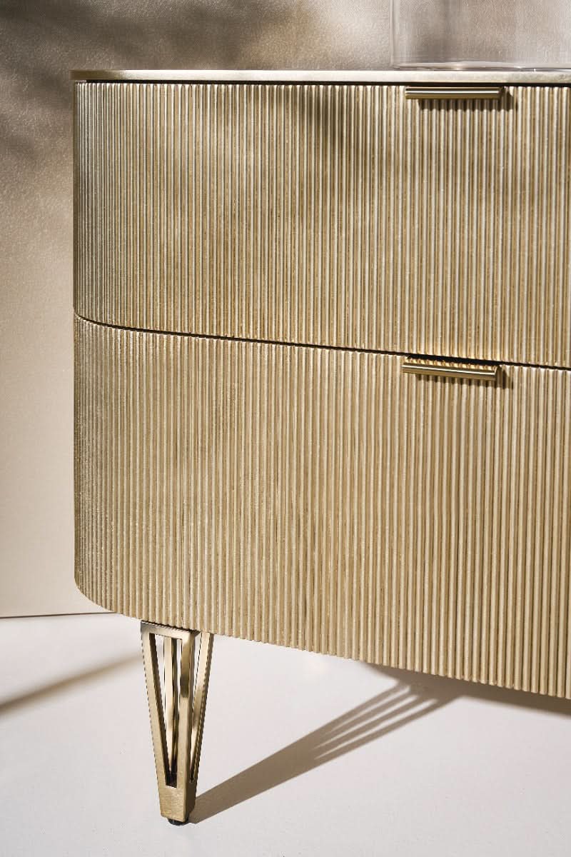 Caracole Large True Love Bedside Table in Oracle   Nicholas John Interiors