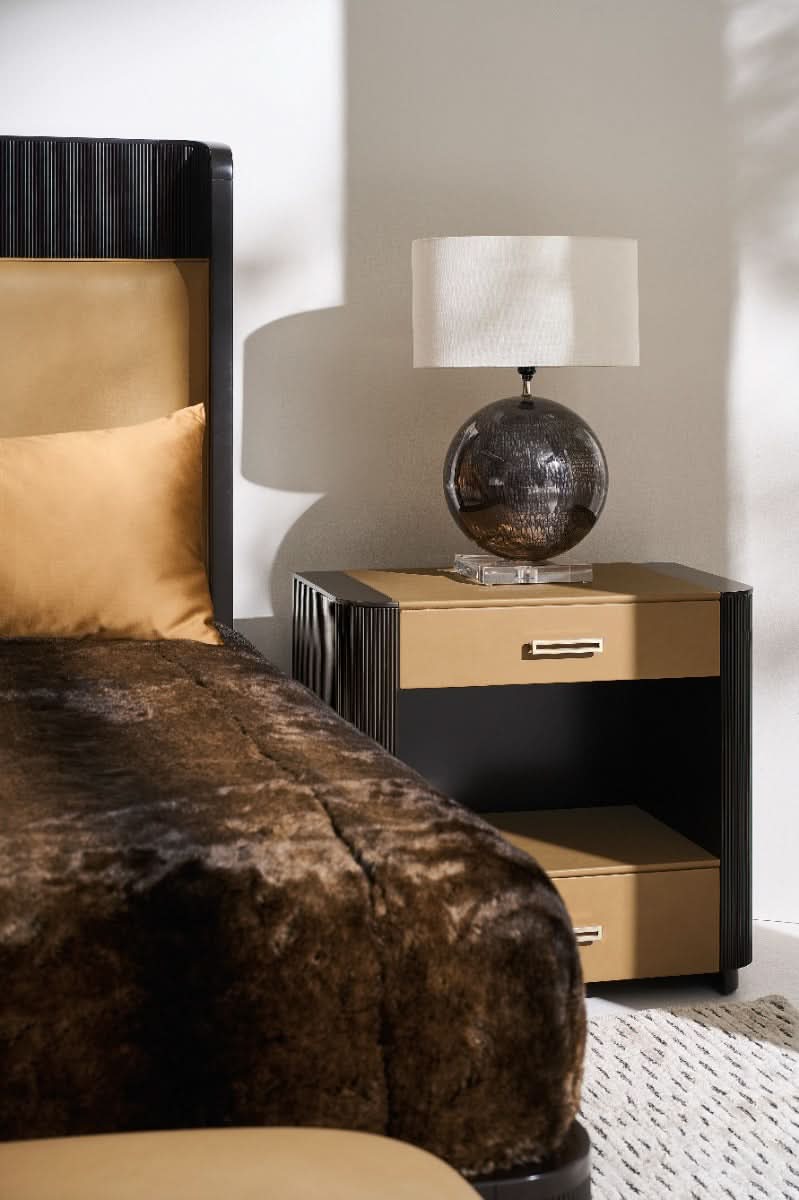 Caracole Love-Ly! Bedside Table in Dark Chocolate   Nicholas John Interiors