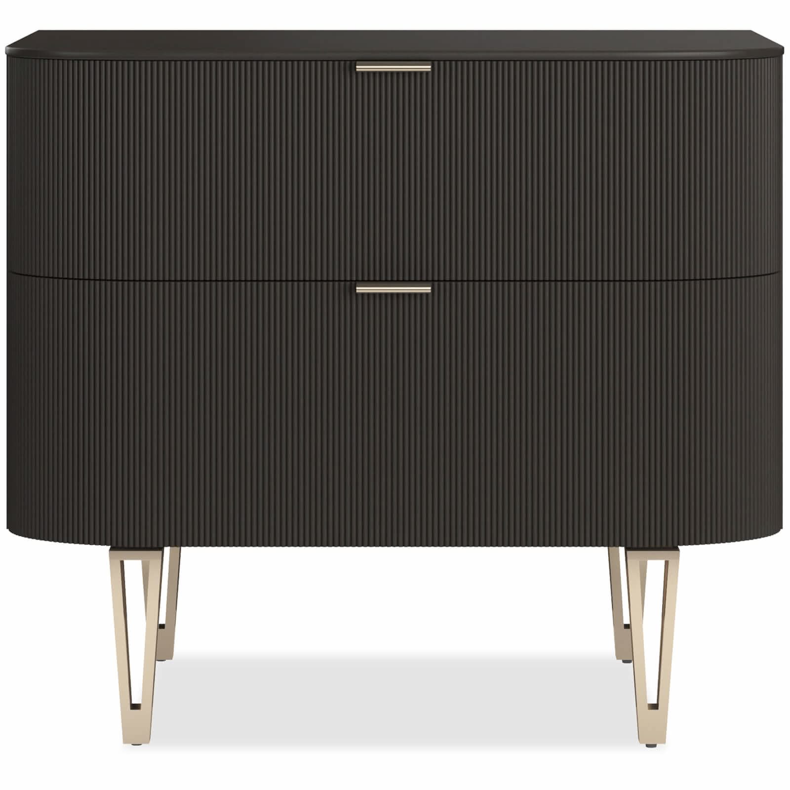 Caracole True Love Bedside Table in Dark Chocolate - Large   Nicholas John Interiors