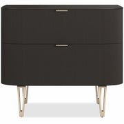 Caracole True Love Bedside Table in Dark Chocolate - Large   Nicholas John Interiors