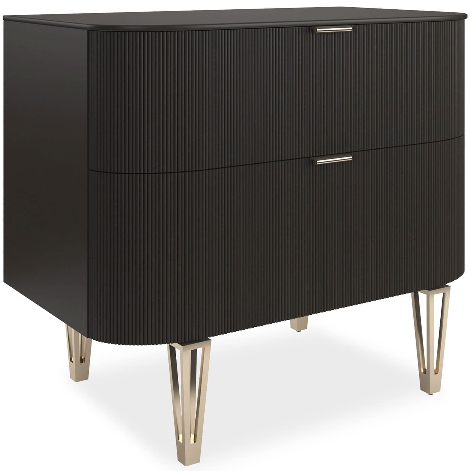 Caracole True Love Bedside Table in Dark Chocolate - Large   Nicholas John Interiors