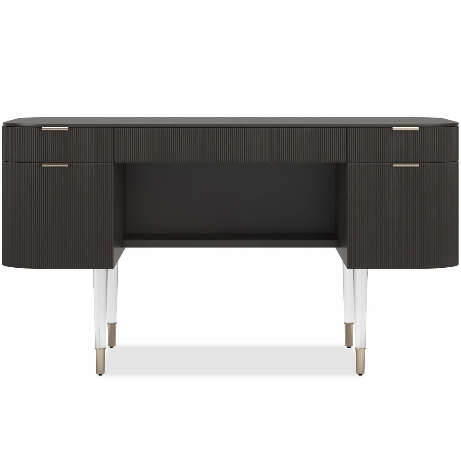 Caracole Lady Love Desk / Dressing Table in Dark Chocolate   Nicholas John Interiors