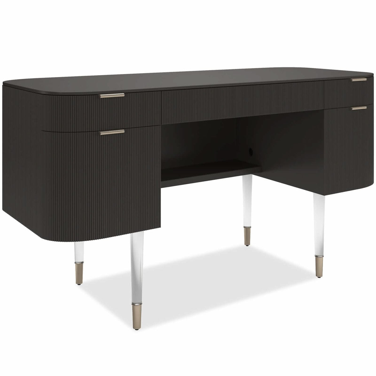 Caracole Lady Love Desk / Dressing Table in Dark Chocolate   Nicholas John Interiors